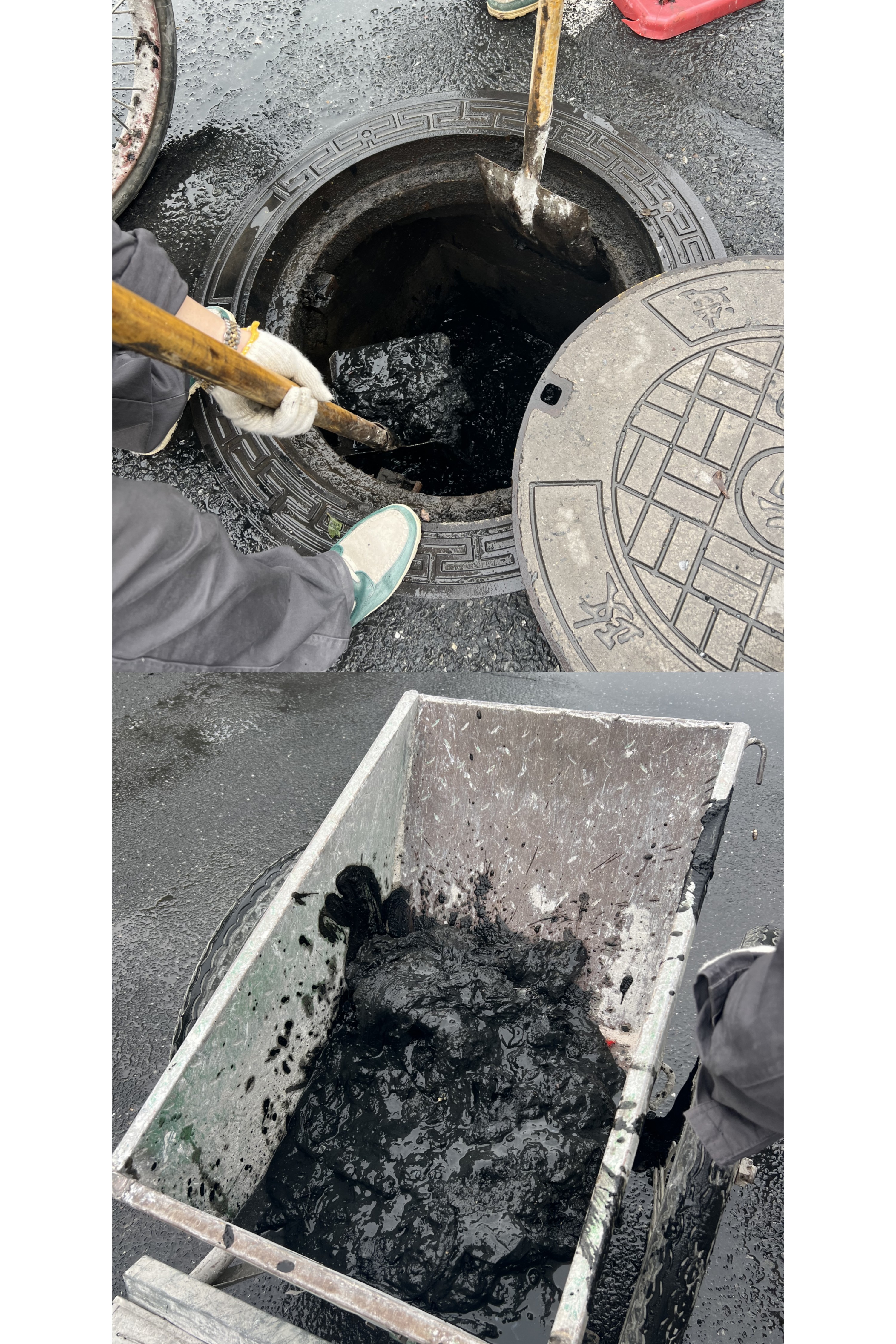 水晶城開(kāi)展井道清淤保障雨季排水暢通